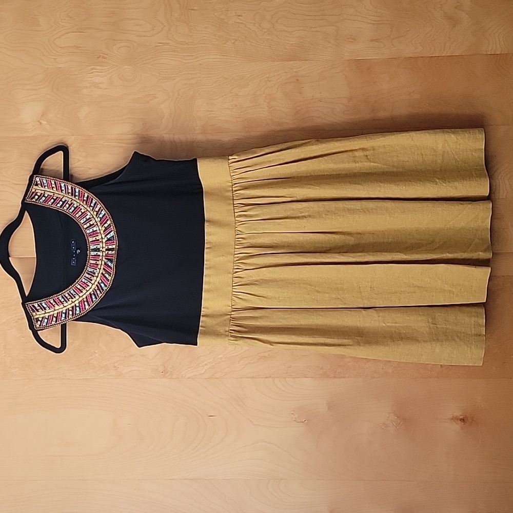 TIANA B Linen Embroidered Sleeveless Dress - Picture 10 of 10